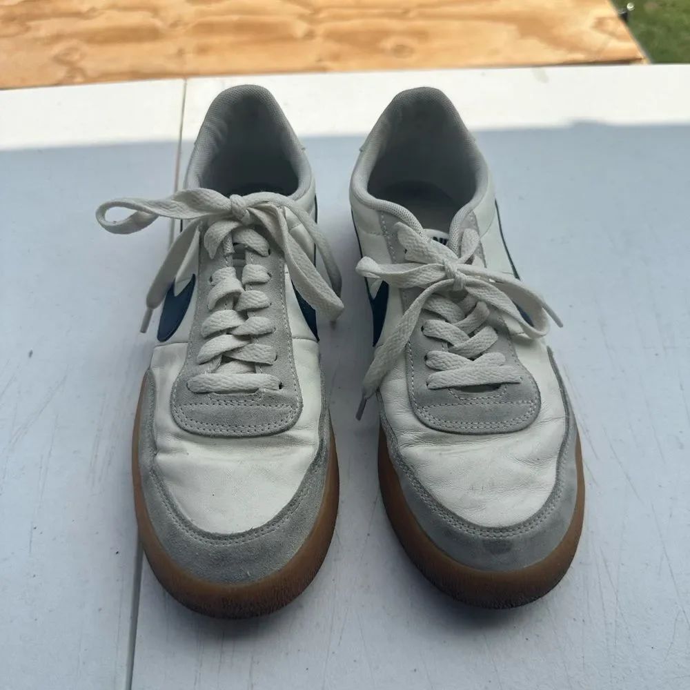 Nike Classic White and Gray with Navy Men's Sneakers